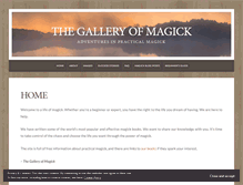 Tablet Screenshot of galleryofmagick.com